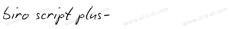biro script plus字体转换 biro script plus字体转换